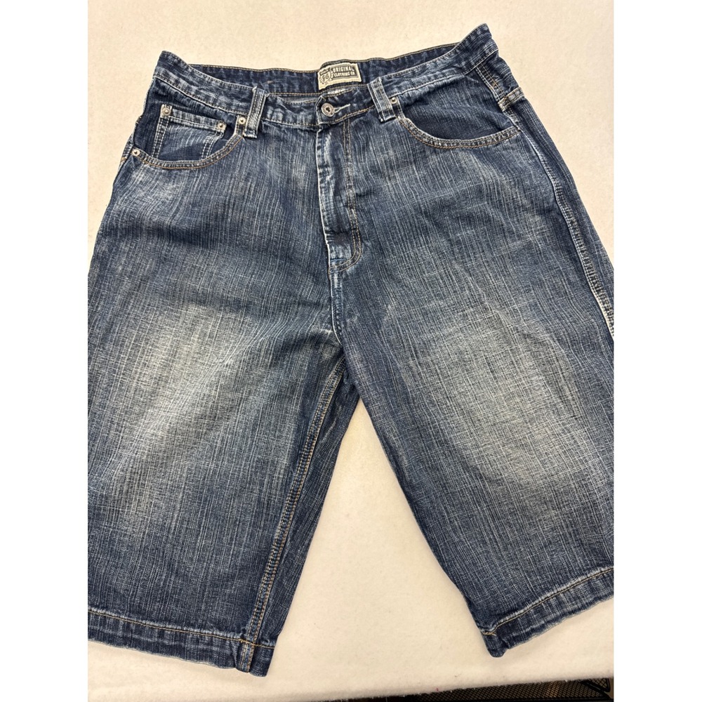 Route 66 Original Clothing Co Mens Denim Shorts Size 34 Medium Wash Relaxed Fit